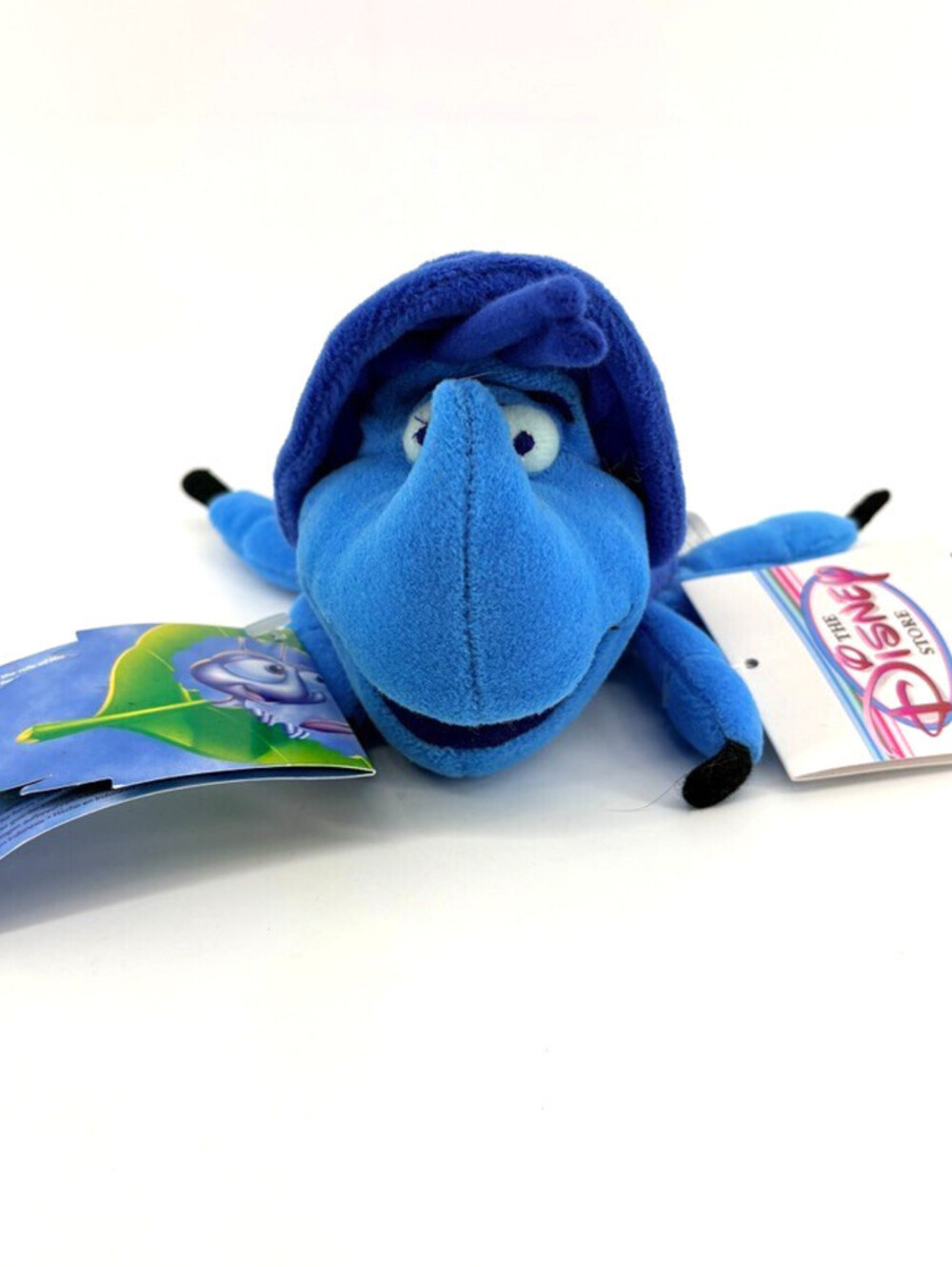 NWT 1998 Disney Store A Bugs Life Dim 7" Mini Bean Bag Plush Retired